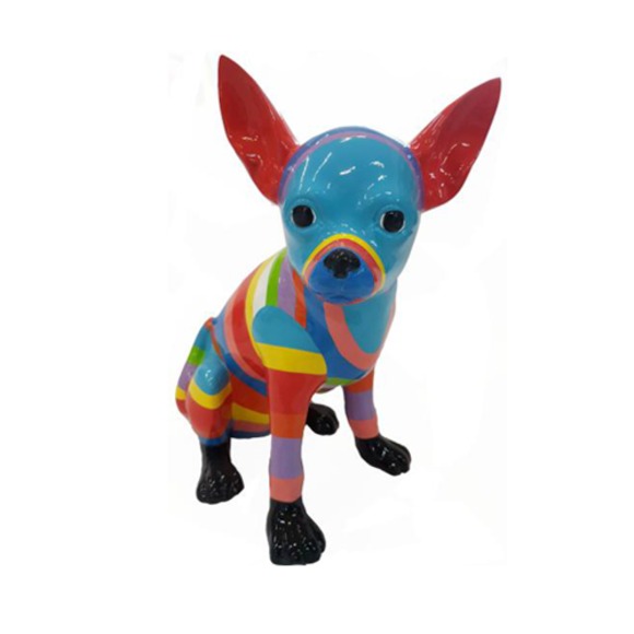 Abstrakte Kunst Hund Figur Statue Skulptur Deko Garten Design
