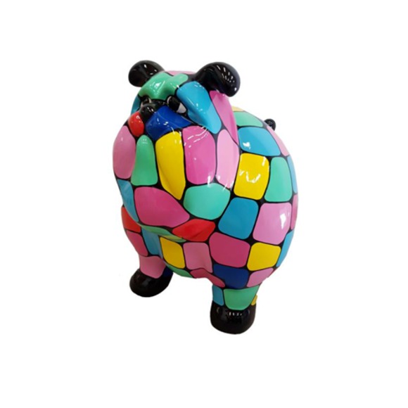 Design Figur Hund aus Kunststoff, Skulptur Höhe 63 x 75 cm