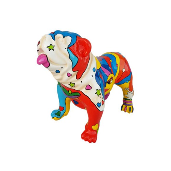 Design Figur Hund aus Kunststoff, Skulptur Höhe 72x90cm