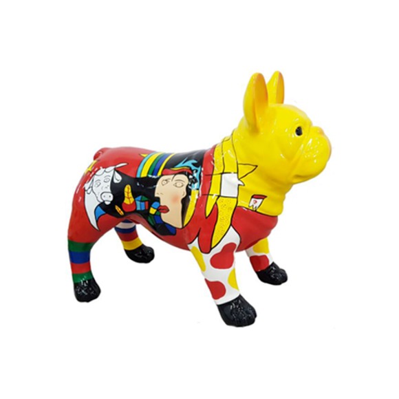 Design Dekoration Figur Hund aus Kunststoff Abstrakt Garten Skulptur Statuen