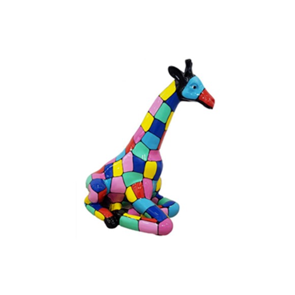 Design Dekoration Giraffe Kunststoff Garten Skulptur Statuen 80cm