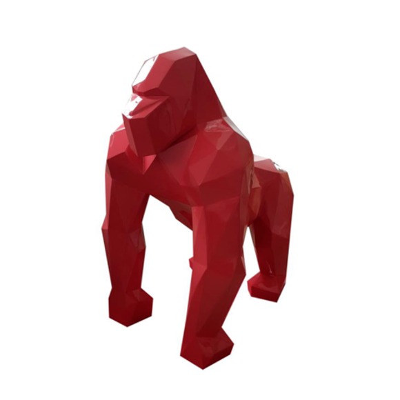 Moderne Gorilla Skulptur Dekorative Figur Garten Designer Statuen Neu
