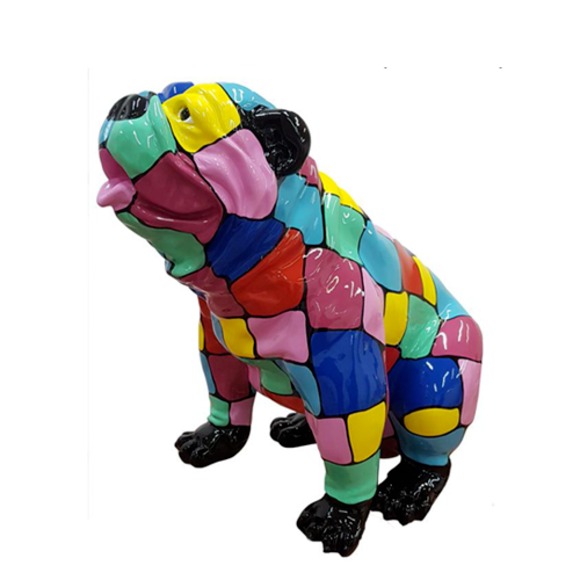 Design Hund Dekoration Figur aus Kunststoff Garten Skulptur Statuen