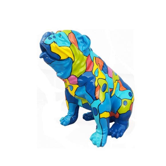 Dekoration Design Figur Hund aus Kunststoff Garten Abstrakt Skulptur Statuen