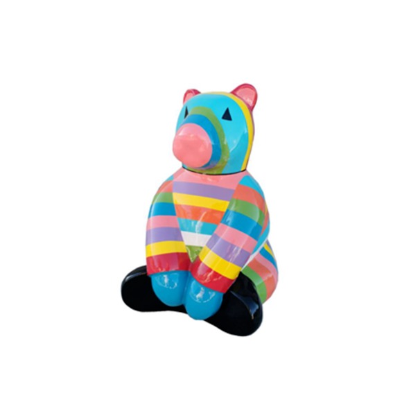 Design Dekoration Teddy Bär Garten Skulptur Statuen 67cm Deko Figur