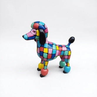 Abstrakt 63cm Hund Figur Statue Skulptur Dekorative Garten Design Statuen