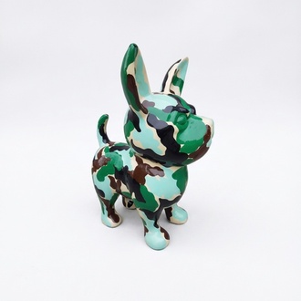 Abstrakt Hund Figur Statue Skulptur Deko Garten Design Statue