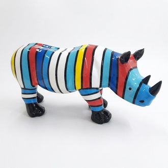 Abstrakt Nashorn Figur Statue Skulptur Dekorative Garten Design Statuen