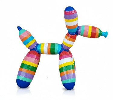 Abstrakte Ballon Hund Figur Dekor Statue Skulptur 57cm Figuren Statuen