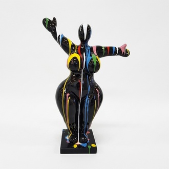 Abstrakte Design Figuren Statuen Kunststoff Kunst Skulptur XXL Neu