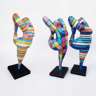 Abstrakte Designer Figur XXL Statuen Garten Wohnzimmer Kunst Skulptur