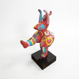Abstrakte Designer Kunst Niedliche Figur Statue Bunt Bemante Skulpturen