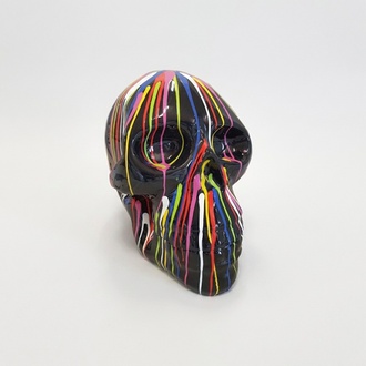 Abstrakter Schädel Scull Totenkopf Figur 66cm XXL Figuren Skulptur Rübe