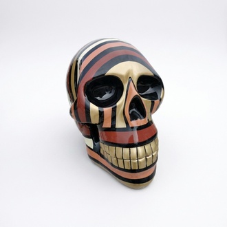 Abstrakter XXL Schädel Scull Totenkopf Figur Statue 66cm Figuren Skulptur