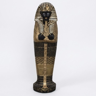 Ägypten Skulptur Tutanchamun Sarkophag Deko Statue Kunststoff Dekoration