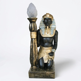 Ägyptische Figur Lampe Srehleuchte Lampen Statue Pharao 55cm Statuen