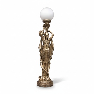 Ägyptische Figur Lampe Tisch Steh Lampen Statue Kleopatra 74cm Statuen