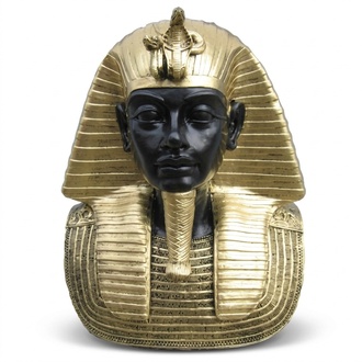Ägyptischer Pharao Büste aus Kunststoff, Höhe 29 cm