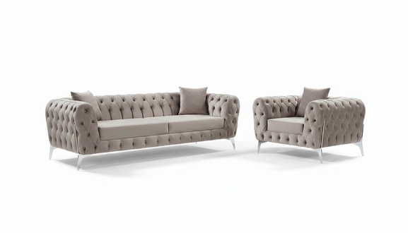 Ästhetik und Komfort für jeden Tag – wählen Sie ein Set aus Sofa und Sessel