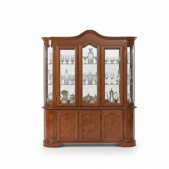 Anrichte Braun Vitrine Glasschrank Möbel Sideboard Schränke Vitrinen Schränke