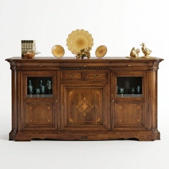 Anrichte Sideboard Kommode Schublade Vitrine Wohnzimmer Holz Buffetschrank