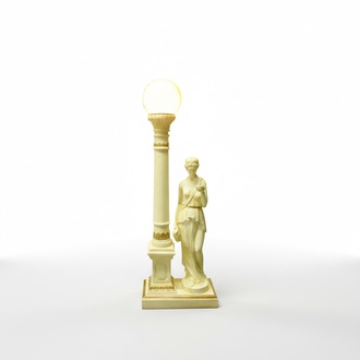 Antik Stil Figur Leuchte Tischlampe Tischleuchte Lampe Lampen Leuchten