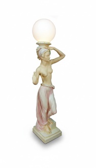 Antik Stil Figur Stehlampe Bauchtänzerin Stand Lampe Leuchte Lampen