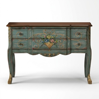 Antik Stil Möbel Anrichte Kommode Schrank Sideboard Konsolen Schrank