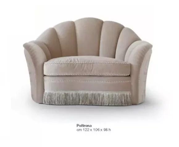 Sessel Luxus Sitzer 1 Sitz Clubsessel Stoff Wohnzimmer Grau Modern Neu