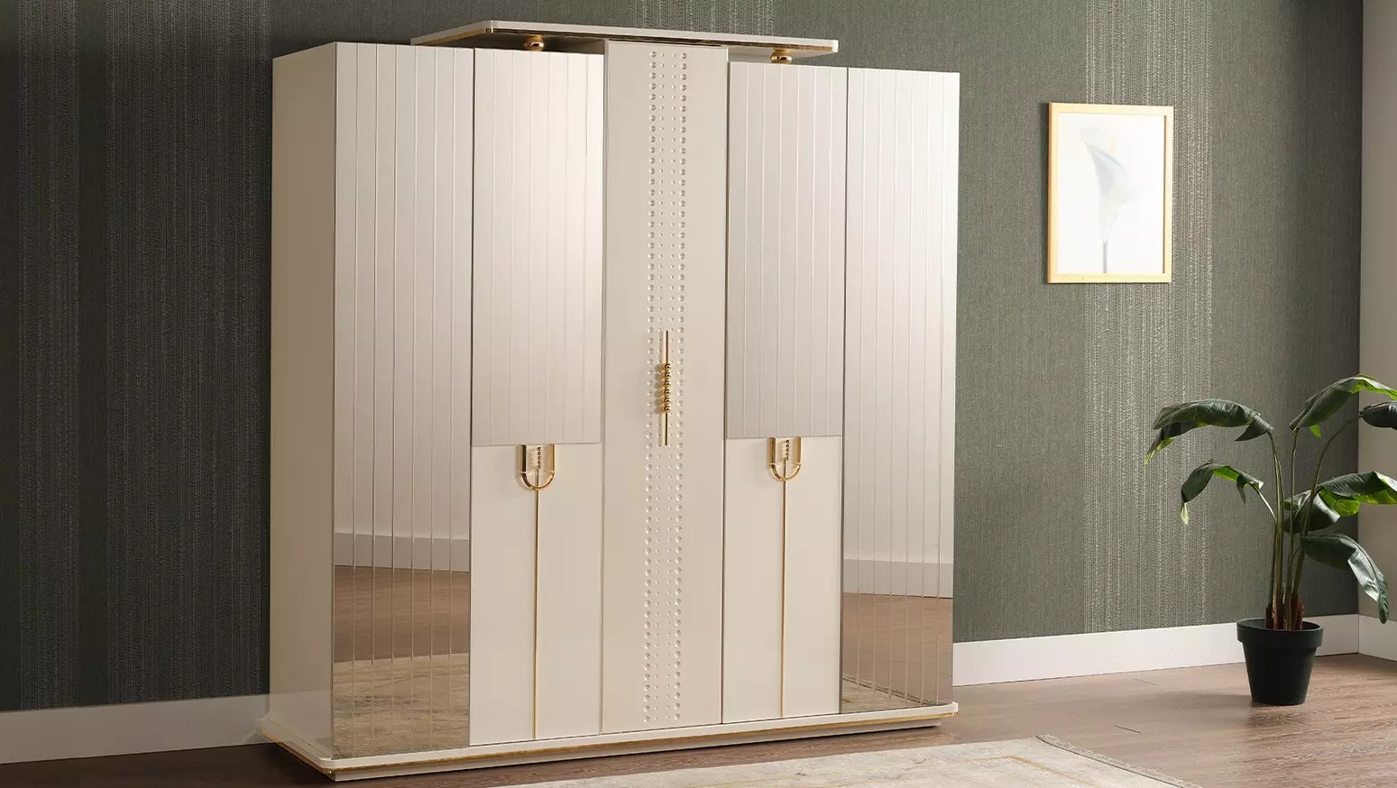 Kleiderschrank Holzschrank Schrank Schlafzimmer Luxus Schränke