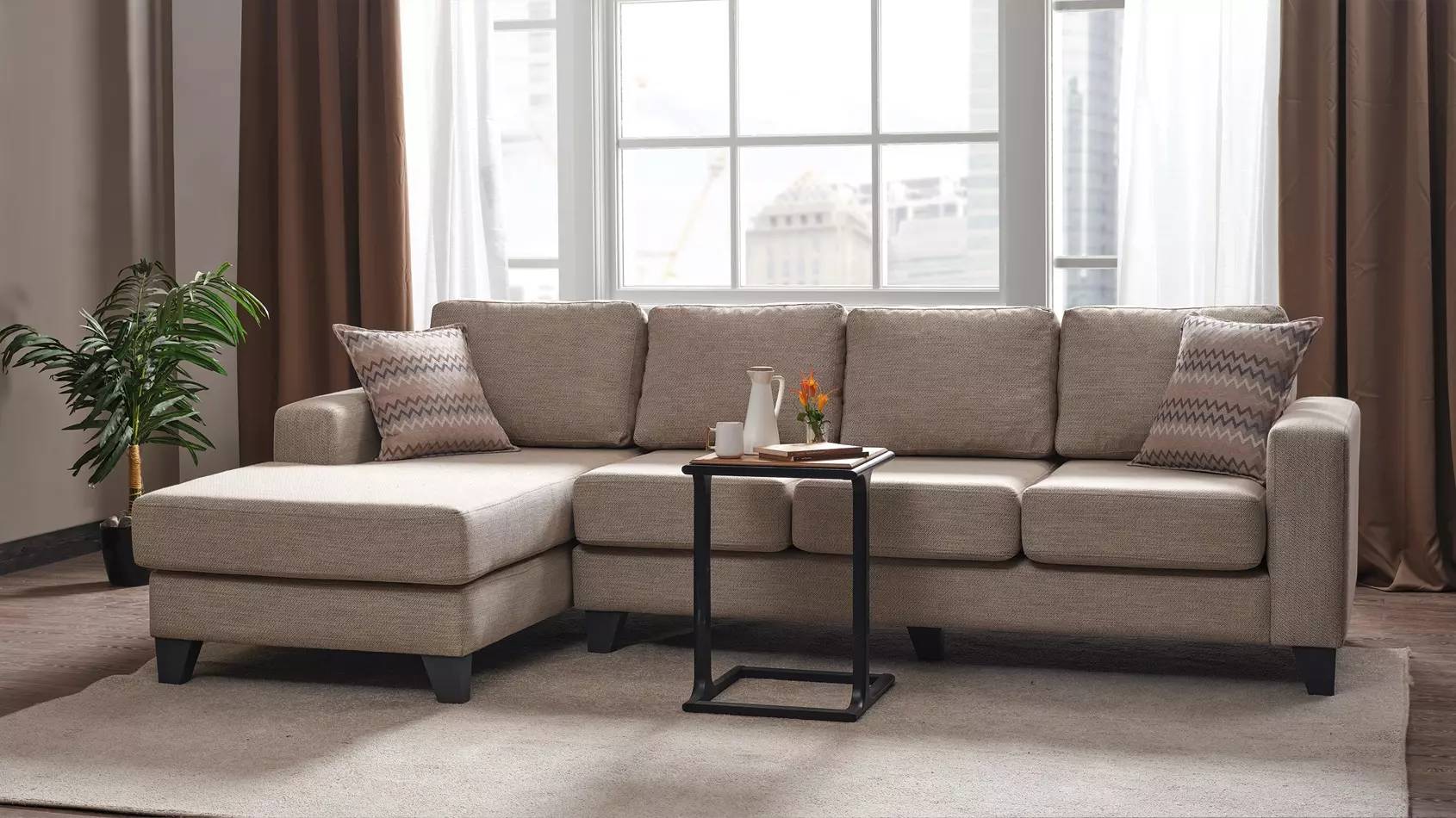 Wohnlandschaft Ecksofa L-Form Couch Sitz Polster Sofa Möbel modern