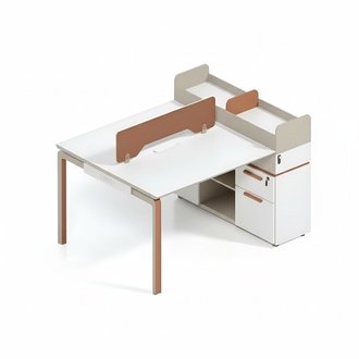 Arbeitstisch Designer Schreibtisch für 2 Personen Edle Holztische Bürotische