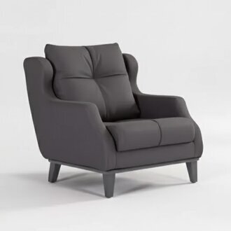 Arbeitzimmer Sessel Stil Modern Grau Polstersessel Designer Sitz Möbel