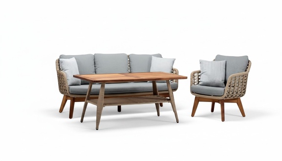 Außenmöbel Garten Möbel Balkonmöbel Terrassenmöbel Sofa Set Couch Rattanmöbel