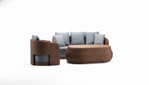 Außenmöbel Garten Möbel Rattanmöbel Balkonmöbel Terrassenmöbel Sofa Set Couch