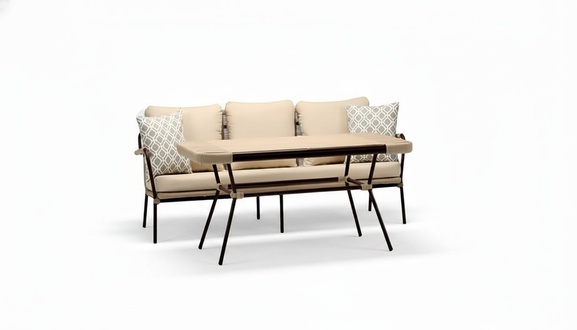 Außenmöbel Rattanmöbel Freizeitmöbel Outdoor-Möbel Gartenlounge Tisch 2tlg