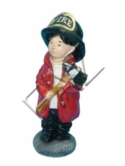 Feuerwehr USA Kind Figur Garten Statue Skulptur Figuren Skulpturen