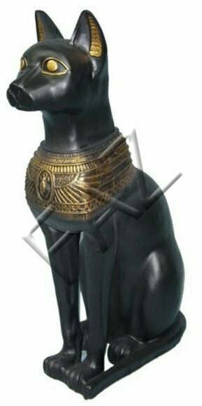 Design Ägyptische Katze Figur Statue Skulptur Figuren Skulpturen