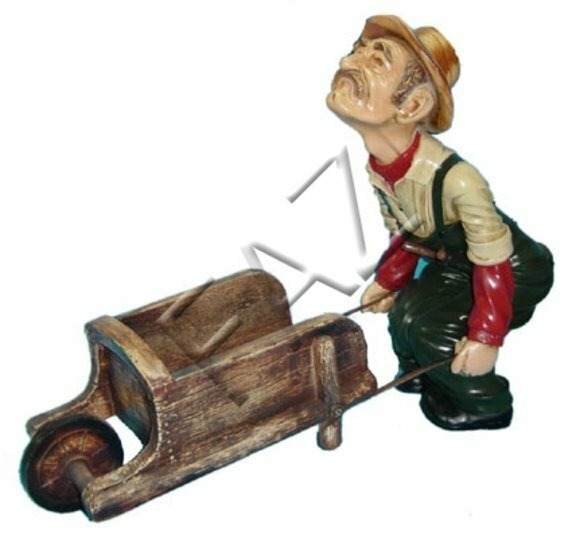 Design Dekoration Gärtner Figur Garten Statue Skulptur Figuren Skulpturen
