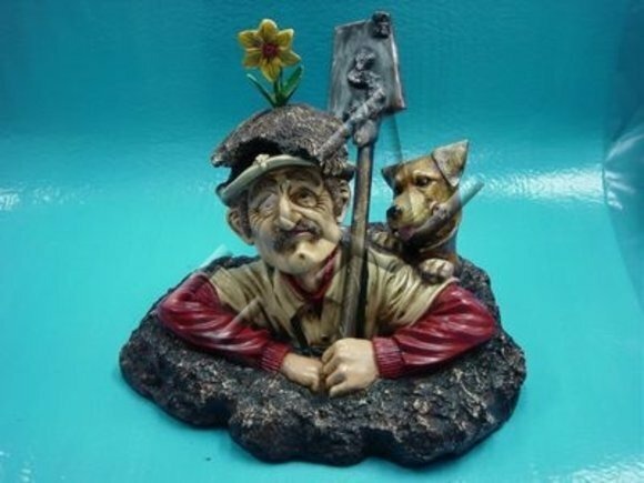 Dekoration Design Gärtner Figur Garten Statue Skulptur Figuren Skulpturen