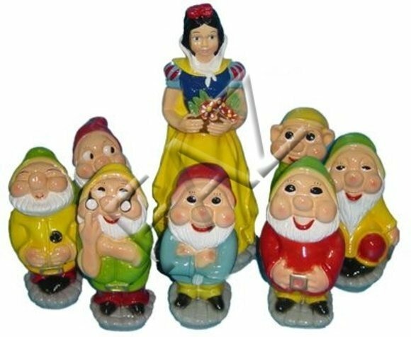 Design Schneewittchen Zwerg Figur Garten Statue Skulptur Figuren