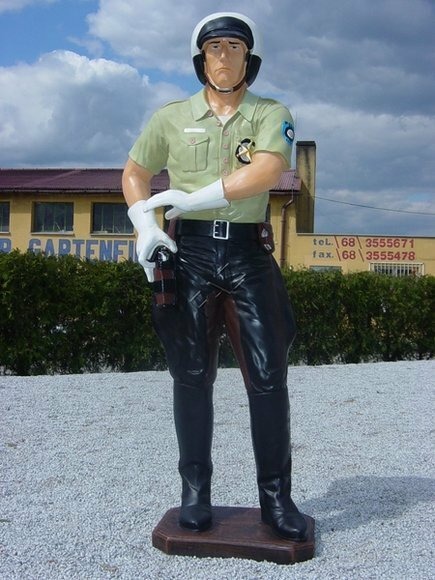 Polizist USA Figur Garten Statue Skulptur Figuren Skulpturen