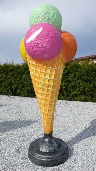 Dekoration Laden Aufsteller Eis Diele Handel Dekoration 145cm XXL