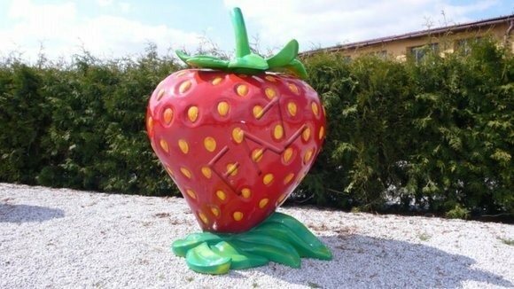 Design Erdbeere Figur Statue Skulptur Figuren Skulpturen Dekoration Deko