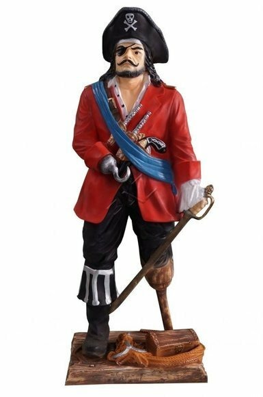 Design Pirat Figur Garten Statue Skulptur Figuren Skulpturen Dekoration