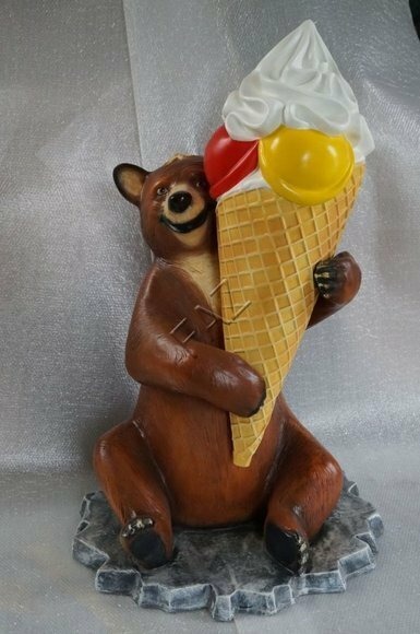 XXL Eis Diele Werbung Aufsteller Figur Garten Dekoration Deko Karikatur Werbe