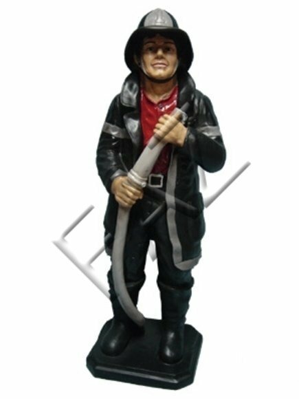 Feuerwehr Mann Figur Garten Statue Skulptur Figuren Skulpturen Deko