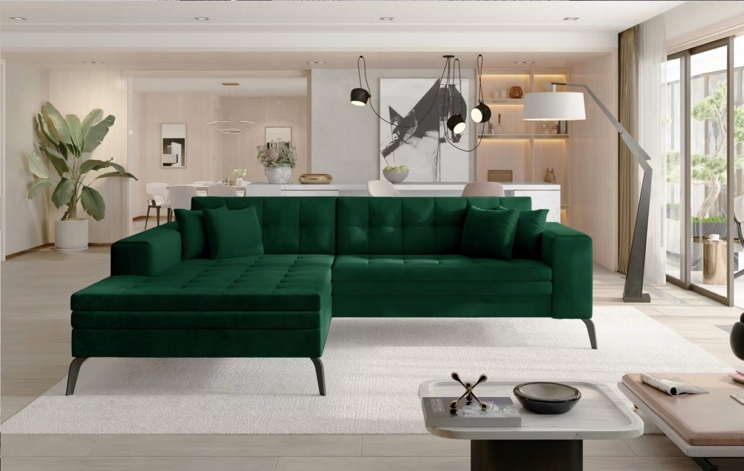 Design Ecksofa Couch Polster Sitz Eckgarnitur Schlafsofa Sofa Couchen Bett Neu Sofort