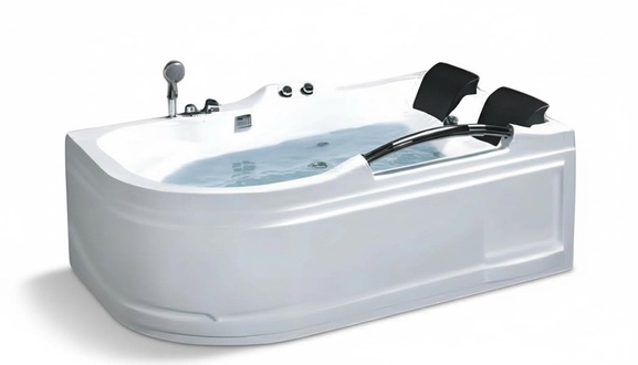 Badewanne Whirlpool Blubberbad Hydromassagewanne Komfortwanne 170x120 cm