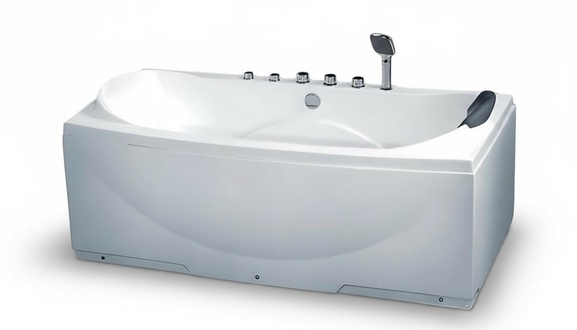 Badewanne Whirlpool Blubberbad Hydromassagewanne Spa-Bad Whirlwanne 173x86 cm